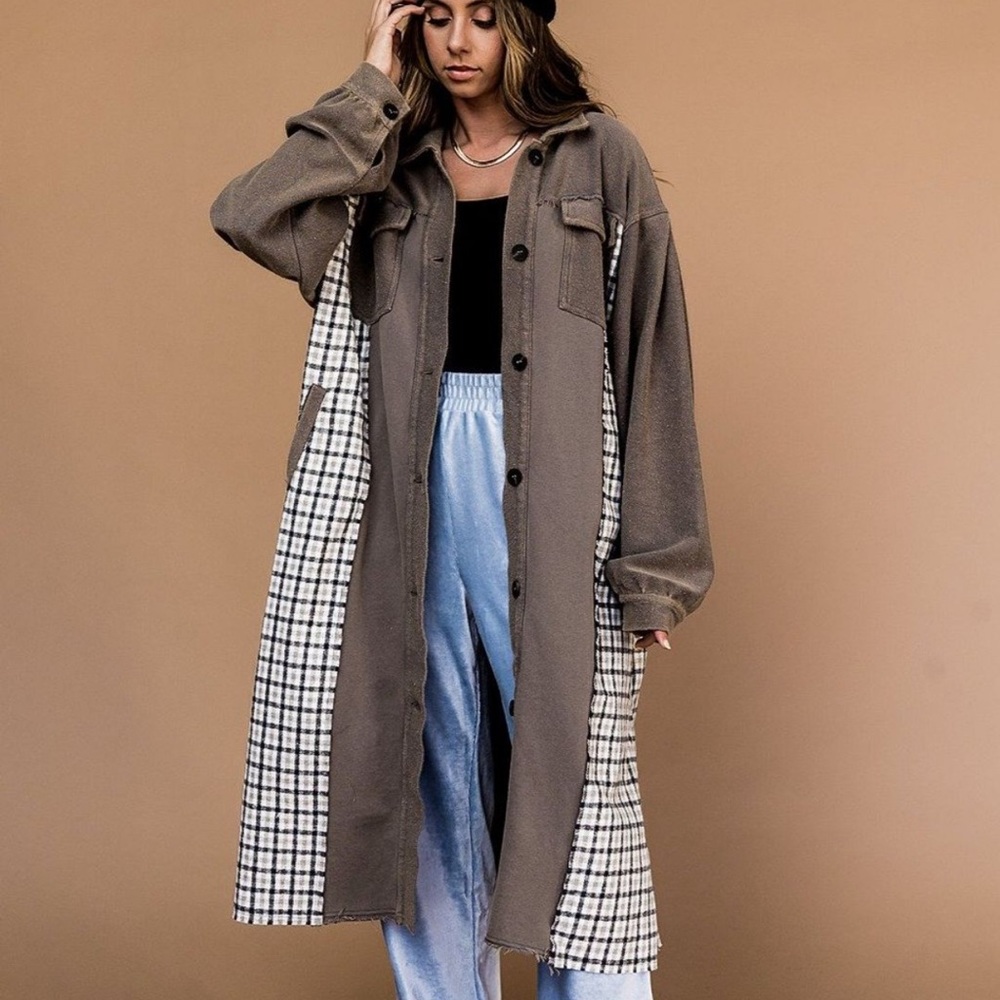 You + Me Longline Grunge Jacket